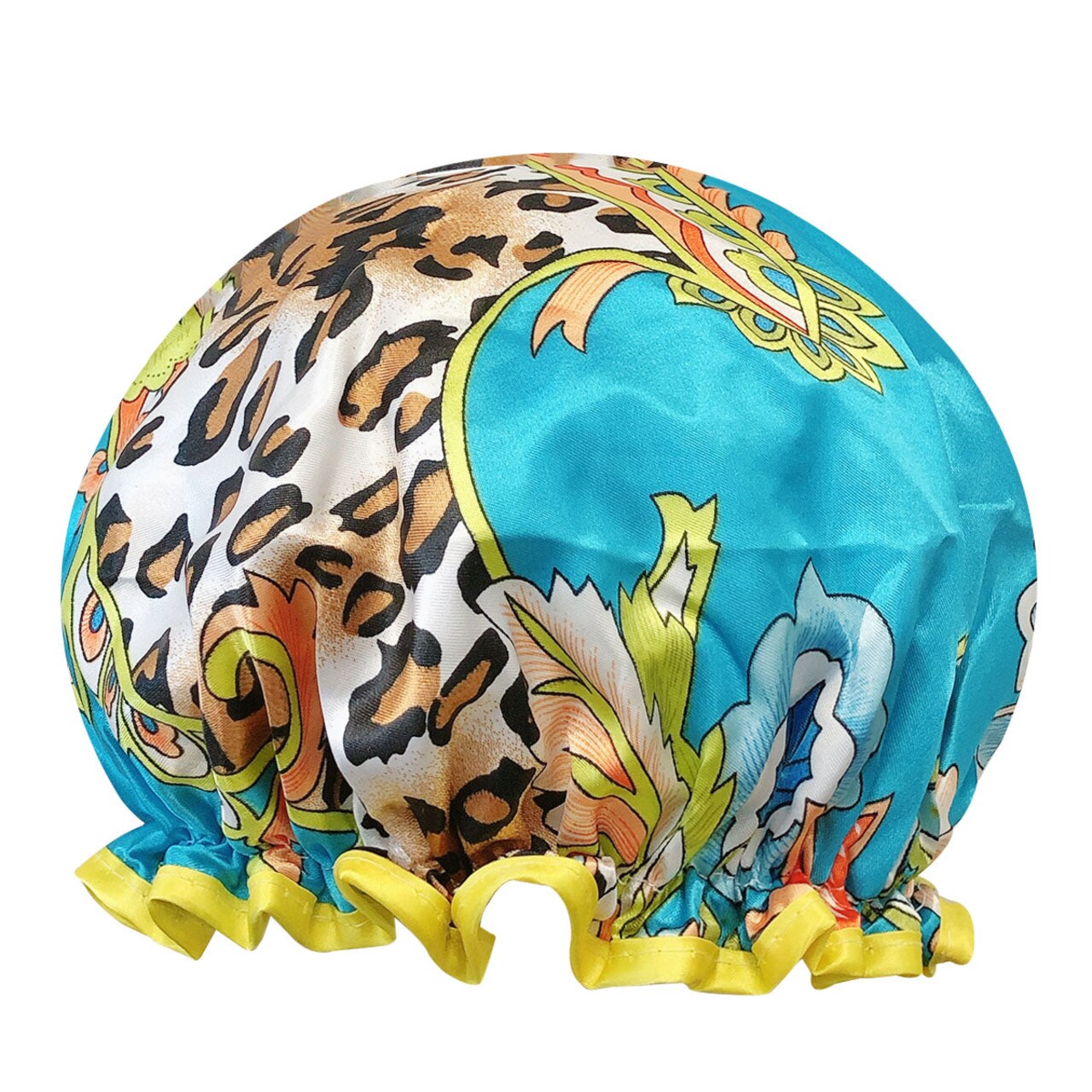 Wrapables Reusable Women's Waterproof Shower Caps for Long Hair